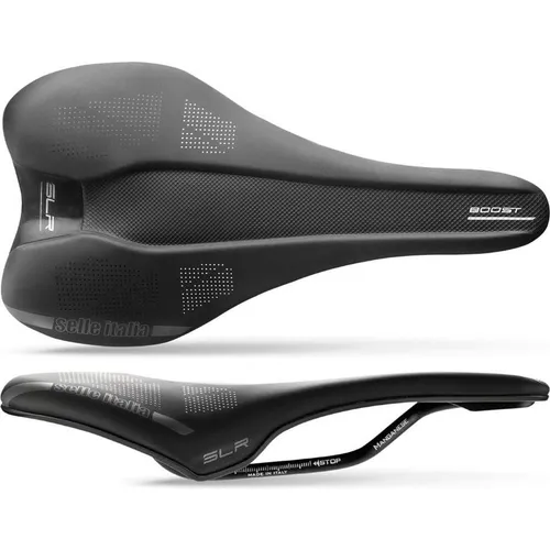 Selle Italia SLR Boost TM Fahrradsattel L1, schwarz - Fahrradsättel: Komfortabler und performanter Sattel mit leichten Magnesium-Streben für optimale Unterstützung auf jeder Fahrt.