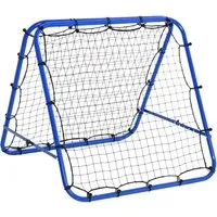 HOMCOM Fußball Rebounder PE, Stahl - Outdoor-Spielzeug, klappbarer Fußball Rebounder zur Verbesserung von Hand-Augen-Koordination, Genauigkeit und Ballkontrolle für aktive Kinder.