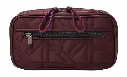 FOSSIL Dillon Shave Kit Kosmetiktasche in Wine Rot - Praktische Kosmetiktasche in stilvollem Wine Rot, aus robustem Nylon gefertigt. Ideal für unterwegs und perfekt für die Aufbewahrung Ihrer Pflegeprodukte. Viel Platz für alles, was Sie benötigen! Die perfekte Begleitung für Ihre Reisen! 