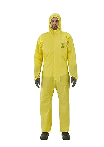 Ansell AlphaTec 2300 Einweg-Schutzanzug XL - Arbeits- & Schutzkleidung: Der wasserdichte Ganzkörperanzug bietet Chemikalienschutz Typ 3/4/5 und hohe Sichtbarkeit. Ideal für industrielle Anwendungen und maximale Sicherheit.