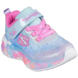 Skechers Lauflernschuh "ETERNAL HEART LIGHTS" - Sneaker mit Blinkfunktion und Herz-Applikation, ideal für kleine Entdecker, inklusive Größenschablone zum Download.