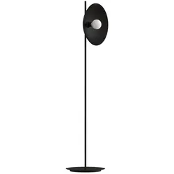 Lumicom Stehleuchte Cassini, Schwarz, Oval, 40x160x40 cm - Elegante Stehleuchte für Innenräume mit austauschbaren Bauteilen. Stilvoller Metalldiffusor in schickem Schwarz, ideal für modernes Wohndesign. Hergestellt in Italien.