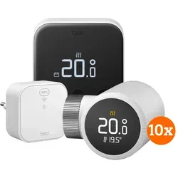 Tado Smart-Thermostat X Starterset + 10 Thermostatköpfe