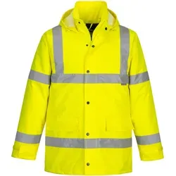 Portwest S460 Wasserdichte Hi-Vis Winterjacke Gelb, XXS - Arbeitskleidung & Uniformen: Diese zertifizierte, wasserdichte Jacke bietet optimale Sichtbarkeit und Funktionalität mit verstaubarer Kapuze und 4 praktischen Taschen.