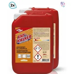 unyrain Profi-Entkalker für Geschirrspülmaschinen 2 x 5 l - Effektiver Entkalker für Spülmaschinen im automatischen Spülprozess. Entfernt Kalk, Kesselstein und Rost für eine verbesserte Hygiene und höhere Waschleistung.