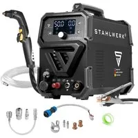 STAHLWERK Plasmaschneider CUT 50 P Digital – 50 Ampere, 20 mm Schnittstärke - Leistungsstarker Plasmaschneider für präzise Schnitte in verschiedenen Metallen. Mit einfacher Bedienung und umfangreichem Zubehör, ideal für den professionellen Einsatz.