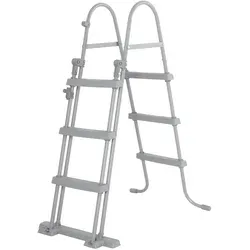 Bestway Flowclear Sicherheitsleiter 107cm - Poolleiter für sicheres Schwimmen - Leiter für Schwimmbecken mit abgerundeten Kanten und einfacher Montage, max. Tragfähigkeit 150 kg, ideal für Quick-Up-Pools und Stahlwandbecken.