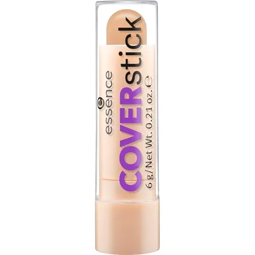 essence COVERstick Concealer Nr. 30 Matt Honey - Der essence COVERstick Concealer kaschiert Hautunreinheiten und Rötungen für ein ebenmäßiges, mattes Hautbild. Ideal für Mischhaut, vegan und ölfrei – für ein natürliches Finish ohne Tierversuche.