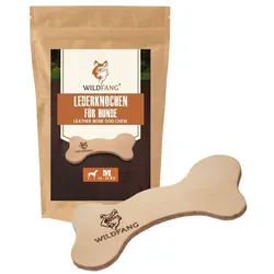 Wildfang Kauspielzeug Lederknochen - Kauleder beige M