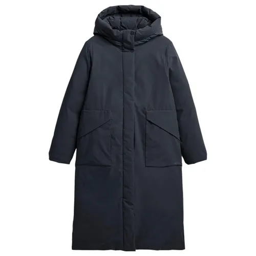Elvine Women's Naila Mantel Gr M blau - Stylischer langer Wintermantel in Blau, Größe M; isolierend, mit 2-Wege-Frontreißverschluss, Kapuze und winddichtem Design. Ideal für kalte Tage; aus recyceltem Polyester gefertigt. Entdecken Sie weitere Elvine-Angebote bei Bergfreunde.de!