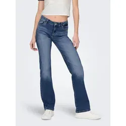 ONLY Straight-Jeans ONLALICIA REG STRT DNM DOT879 blau 31 - Jeans im Straight Fit, aus bequemem Stretch-Denim für optimalen Tragekomfort, ideal für lässige Outfits.