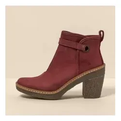 El naturalista N5179 Schnürstiefel in Cereza - Wanderschuhe mit hohem Absatz, komfortabel dank flexibler Gummisohle und herausnehmbarer Einlegesohle, inspiriert von atlantischen Wäldern.