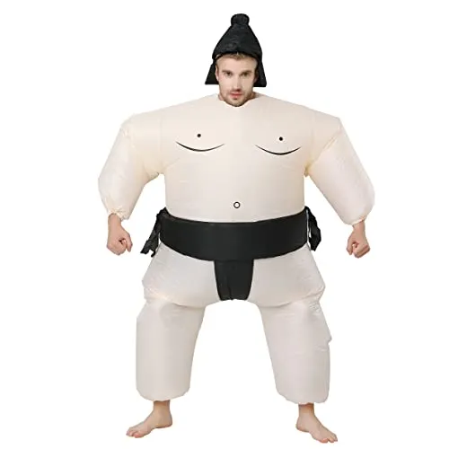 Sumo Wrestler Costume Inflatable Adults, Halloween Karneval Fasching Party Bl...