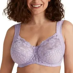 Miss Mary Jacquard And Lace Underwire Bra BH Lila D 95 Damen - Funktionsunterwäsche mit elegantem Jacquard- und Spitzen-Design, ideal für optimalen Halt und Komfort im Alltag und zu besonderen Anlässen.