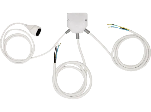 KOENIC KPSB-1000 Power Splitter Box - Küchenanschlussverteiler für Kochfeld und Backofen, platzsparend mit geringer Einbautiefe und einfache Montage