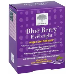 Blue Berry Eyebright 120 St - rezeptfreie Tabletten von NEW NORDIC, unterstützt die Augen Gesundheit mit Heidelbeer-Extrakt