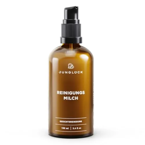 Junglück Reinigungsmilch vegan 100ml - Vegane Reinigungsmilch für sanfte Reinigung und Pflege der Haut, ideal für die tägliche Anwendung.