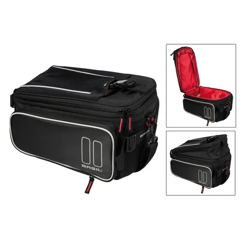 Basil Unisex Sport Gepäckträgertasche - 36 cm x 26 cm x 18 cm, universelles Brückensystem für bis zu 5 kg Tragvermögen