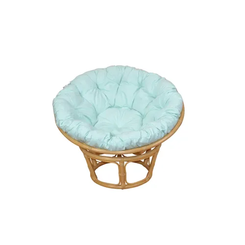 Möbel Direkt Online Papasansessel Hubi - Sessel aus handgeflochtenem Rattan, 100 cm Sitzschale, beige lackiert, ideal zum Entspannen und Relaxen.