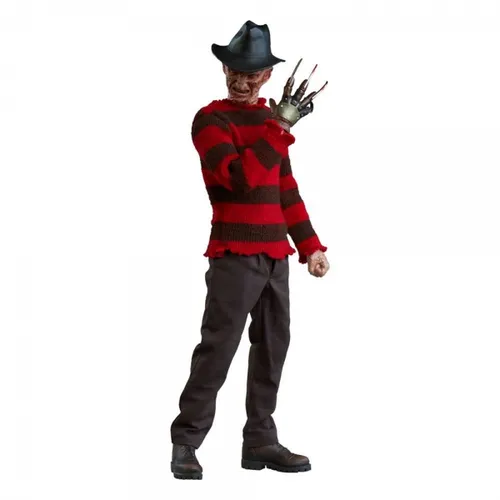 Nightmare III Freddy Krueger Actionfigur 30 cm - Detailreiche Actionfigur aus dem Film 'Nightmare III', ca. 30 cm groß, mit echter Stoffkleidung und Zubehör. Ideal für Sammler und Fans von Horrorfilmen.
