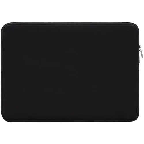 RAINYEAR 14 Zoll Laptoptasche kompatibel mit 14 Zoll Notebooks Tablets Ultrabooks Chromebooks, 15 Zoll MacBook Air M2 M3 M4 M5 Schutzhülle mit weichem Innenfutter und Polsterung(Schwarz)