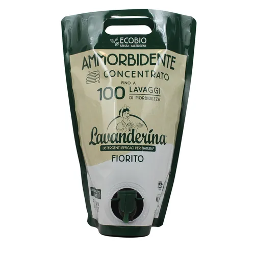 Lavanderina Ecobio Ammorbidente Concentrato Fiorito Busta 100 Lavaggi 2000 Ml