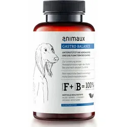 Kautabletten animaux Gastro Balance 40 - Tiergesundheit: Unterstützt den Magen-Darm-Trakt Ihres Hundes bei Durchfall mit pflanzlichen Inhaltsstoffen und wichtigen Elektrolyten für eine bessere Verdauung.