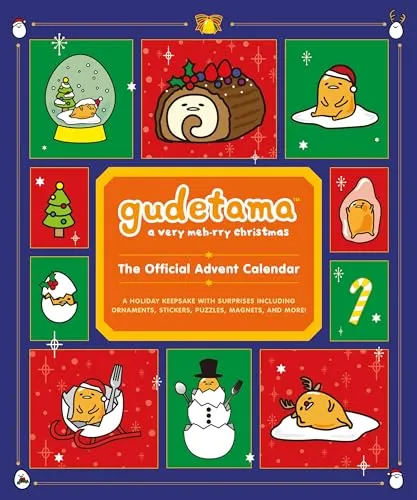 Gudetama: A Very Meh-rry Christmas Advent Calendar - Sozialwissenschaften: Ein einzigartiger Adventskalender voller Überraschungen wie Ornamente, Sticker und Puzzles für eine fröhliche Weihnachtszeit.