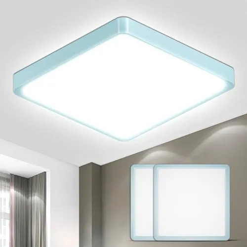 LQWELL® Deckenleuchte LED 18W IP44 Wasserfest - Moderne Deckenleuchte für Wohnzimmer, Bad und Küche, wasserdicht nach IP44 und energiesparend. Hohe Lichtqualität mit über 92 Farbwiedergabeindex für ein angenehmes Raumlicht.