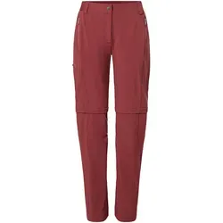 Vaude Women's Farley Stretch Zip Off T-Zip Pants II - Trekkinghose rot Gr 42 - Funktionelle Damen-Zip-Off-Hose in Rot, ideal für Trekking und Wandern. Mit UV-Schutz und Stretch für optimalen Komfort. Jetzt entdecken!