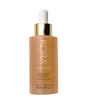 KORA Organics Noni Glow Face Oil 30 ml - Tagescreme mit biologischem Noni-Extrakt, Hagebutten- und Jojobaöl. Nährt, glättet und hellt die Haut auf, für ein strahlendes, gesundes Aussehen. COSMOS-zertifiziert und vegan.