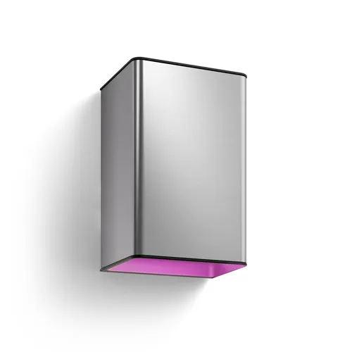 Philips Hue White and Color Ambiance LED Außenwandleuchte Resonate - Smarte Außenwandleuchte mit dimmbaren 16 Millionen Farben, IP44 Schutzklasse und kompatibel mit Amazon Alexa für einfache Sprachsteuerung.