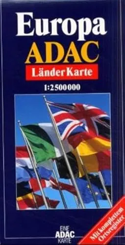 ADAC Karte, Europa (1 : 2.500.000) (ADAC Länderkarten)