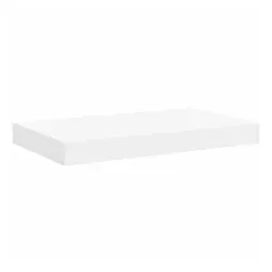 furnicato Wandregal Schweberegal Weiß 40 x 23 x 3,8 cm Wandboard mit Metallrahmen, 1-tlg. weiß 23 cm x 3.8 cm x 40 cm