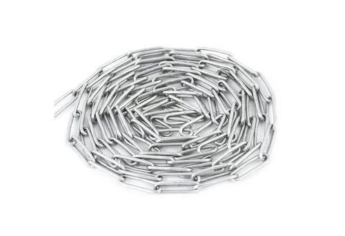 DQ-PP Stahlkette 38m - Langgliedrig C2, Ø 4 mm - Hochwertige Rundstahlkette für vielseitige Anwendungen. Ideal als Absperrkette oder Zurrkette mit geprüfter Qualität für sicheren Halt und zuverlässige Nutzung in verschiedenen Einsatzbereichen.