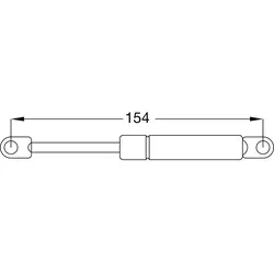 Gasdruckfeder 300 N, 154 Mm