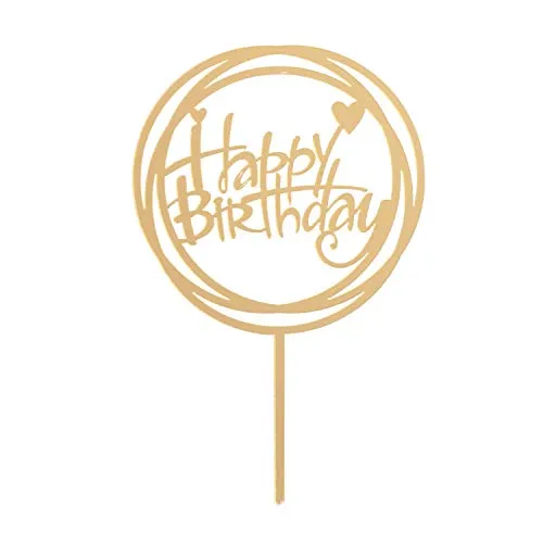 Dekora - Cake Topper Torten Deko | Happy Birthday Dekoration Topper
