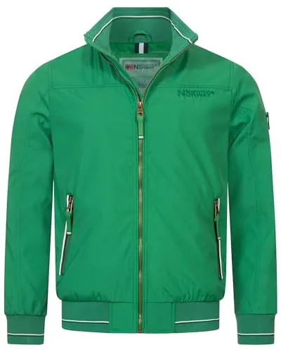 Geographical Norway Herren Übergangsjacke - Leicht & Winddicht, Grün, Größe: XXL - Moderne Übergangsjacke für Herren, ideal für Frühling und Herbst. Wasserabweisend und atmungsaktiv, ausgestattet mit praktischen Reißverschlusstaschen. Stilvoller Look mit markentypischen Details.