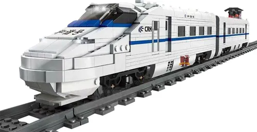 Mould King Hochgeschwindigkeitszug RC CRH2 MK-12002 - Klemmbausteine - Hochwertiger 2086-teiliger RC Hochgeschwindigkeitszug, kompatibel mit anderen Marken, ideal für kreative Bauprojekte und Spielspaß.