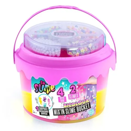 Canal Toys - So Slime Mix’in Eimer 400 g - Fertig Gemischter Slime Mit Deko Zum Mischen - Kreativset Und Bastelaktivität Für Kinder Ab 6 Jahren - Wiederverwendbarer Aufbewahrungseimer