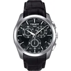 Tissot Couturier Herrenuhr Chronograph T035.617.16.051.00 - Stilvolle Eleganz - Elegante Herrenuhr mit Edelstahlgehäuse und Lederarmband. Perfekt für jeden Anlass, vereint sie zeitloses Design und hohe Funktionalität. Ein Must-Have für modebewusste Männer!