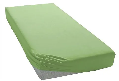 BELLANA Luxus-Spannbettlaken mit Elasthan, grün (moos), 100x200 cm - Hochwertiges Spannbettlaken aus schwerem Jersey mit hervorragender Elastizität. Ideal für Matratzenhöhen bis 35 cm und auch für Wasserbetten geeignet. Pflegeleicht und trocknergeeignet.