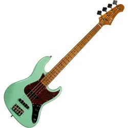 Jet Guitars JJB-300 Sea Foam Green Bass - J-Bass mit Pappel geröstetem Korpus und Palisander-Griffbrett, ausgestattet mit 2 JB-Style Tonabnehmern für kraftvollen Sound und einzigartigem Sea Foam Green Finish.