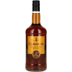 Carlos III Solera Reserva Brandy de Jerez 1l - Weinbrände, hochwertiger Brandy mit komplexen Aromen und seidiger Textur, gereift im traditionellen Solera-Verfahren für unverwechselbaren Genuss.