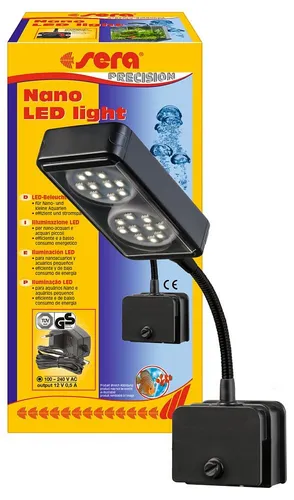 sera Nano LED light - Taschenlampe mit 4 W/12 V, stufenlos dimmbar und schlankem Reflektor, ideal für die Beleuchtung von Nano Aquarien.