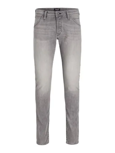 Jack & Jones Slim-fit-Jeans JJIGLENN - Modische Slim-fit-Jeans mit Stretch für optimalen Tragekomfort, niedriger Leibhöhe und stylischen used-Effekten. Ideal für lässige Looks!