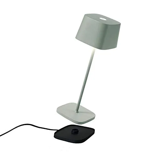 Zafferano Ofelia Lampe - Kabellose Tischlampe mit Touch Control - Tischlampen für drinnen und draußen, dimmbar mit Speicherfunktion und einer Akkulaufzeit von bis zu 9 Stunden - ideal für stimmungsvolle Beleuchtung im Garten.