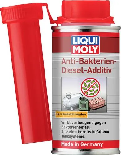 Liqui Moly Anti-Bakterien-Diesel-Additiv 125ml - Reiniger, hochwirksames Biozid gegen Bakterien, Hefen und Schimmelpilze - ideal für längere Stillstandszeiten von Dieselfahrzeugen.