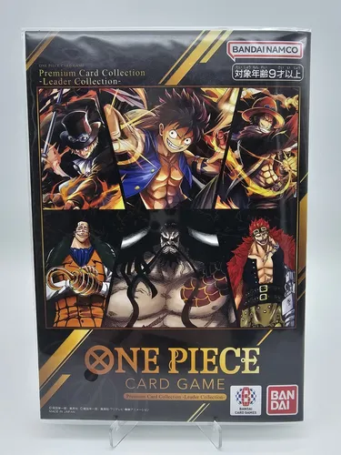 One Piece Premium Card Collection Leader Collection - Versiegelte Sammlung aus dem beliebten Sammelkartenspiel One Piece. Ideal zur Erweiterung Ihres Decks und für strategische Spielzüge. Hochwertige Karten für spannende Spielerlebnisse.