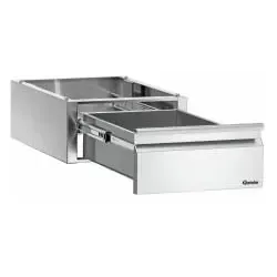 Bartscher Schublade 1 x 1/1 GN 315107 - Küchenhelfer für GN-Behälter im 1/1 GN-Format, aus robustem Edelstahl für Langlebigkeit und einfache Reinigung, ideal zur Aufbewahrung und Organisation von Zutaten.